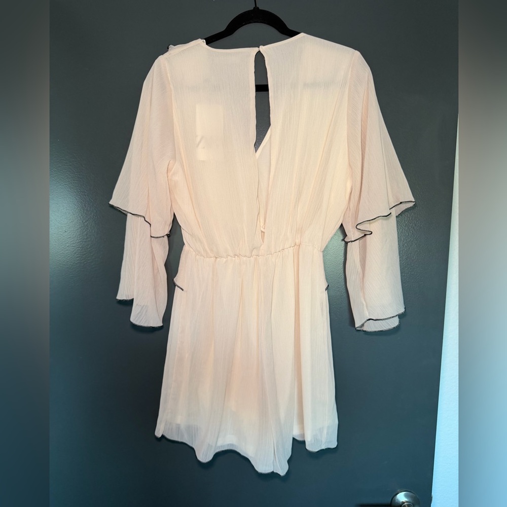 Zara - Ruffle Romper - Cream - Picture 4 of 5